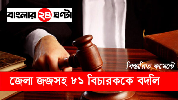 জেলা জজসহ ৮১ বিচারককে বদলি
